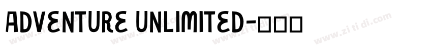 Adventure unlimited字体转换